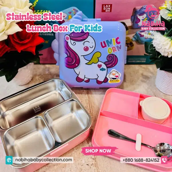 Unicorn Stainless Steel Leak-Proof Lunch Box – 1120ml