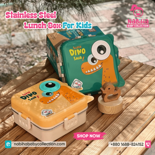 Dino Stainless Steel Lunch Box