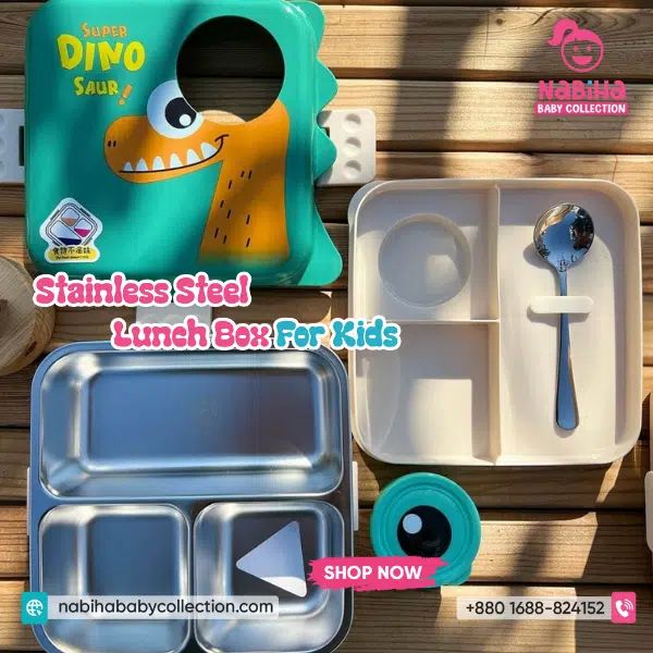 Dino Stainless Steel Lunch Box