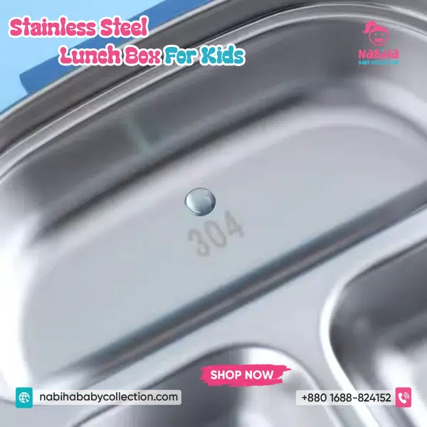 Durable Stainless Steel Kids Bento Lunch Box