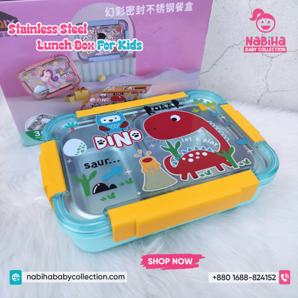 Kids Stainless Steel Lunch Box with Utensils