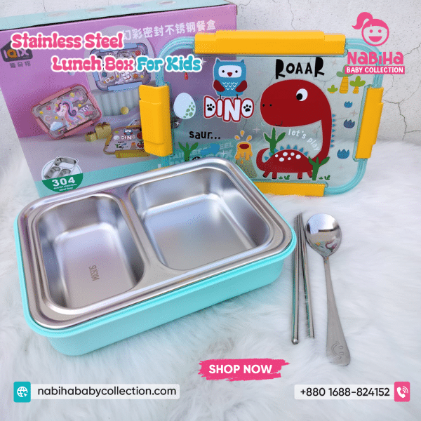 Kids Stainless Steel Lunch Box with Utensils