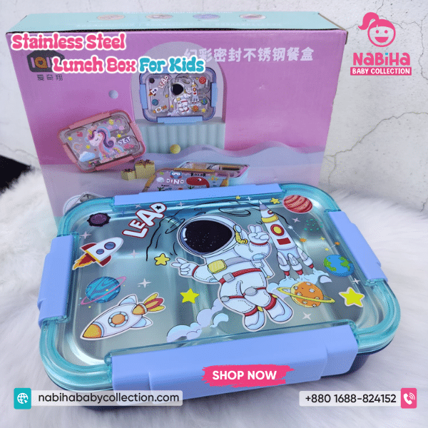 Kids Stainless Steel Lunch Box with Utensils