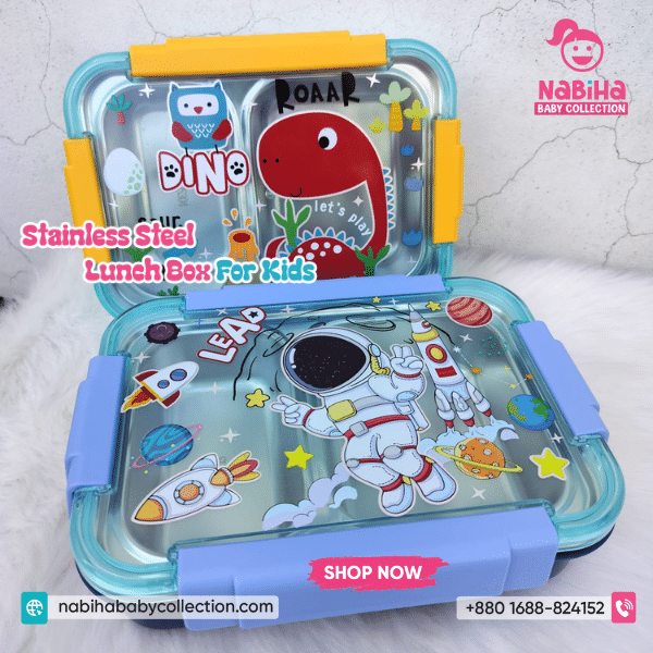 Kids Stainless Steel Lunch Box with Utensils