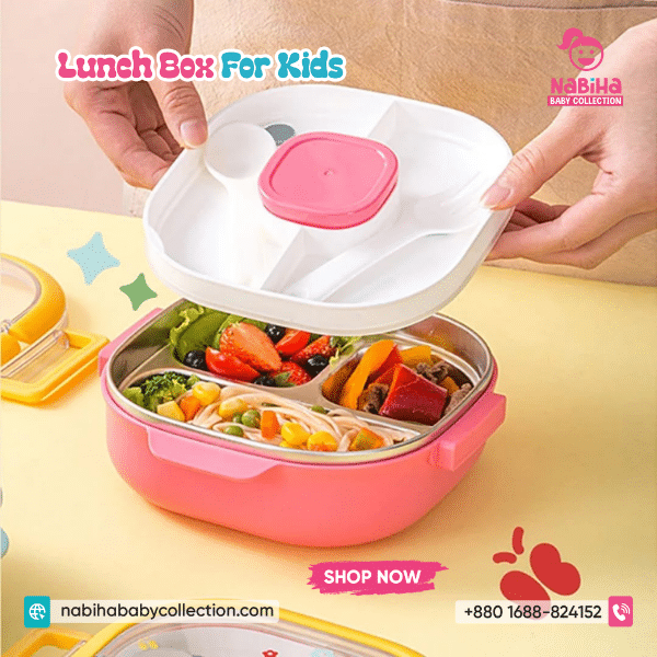Cute Cartoon Stainless Steel Bento Lunch Box