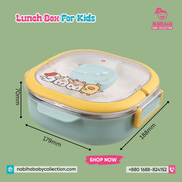 Cute Cartoon Stainless Steel Bento Lunch Box
