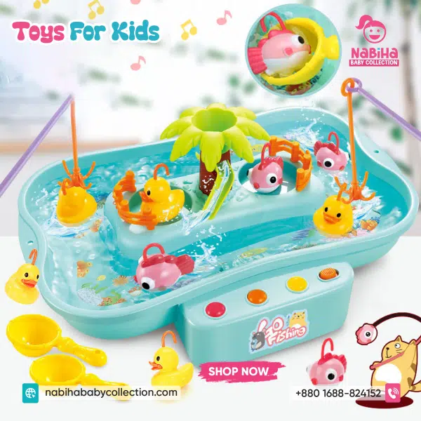 Musical Water Fishing Game for Kids