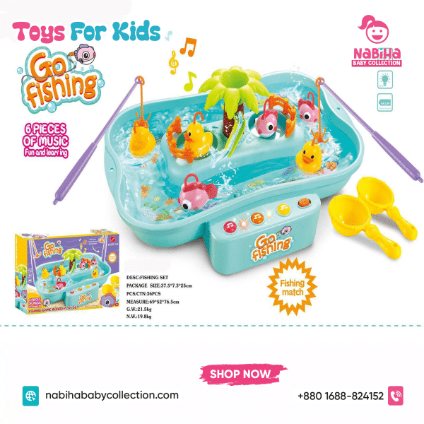Musical Water Fishing Game for Kids