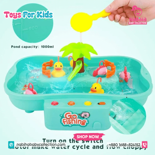Musical Water Fishing Game for Kids