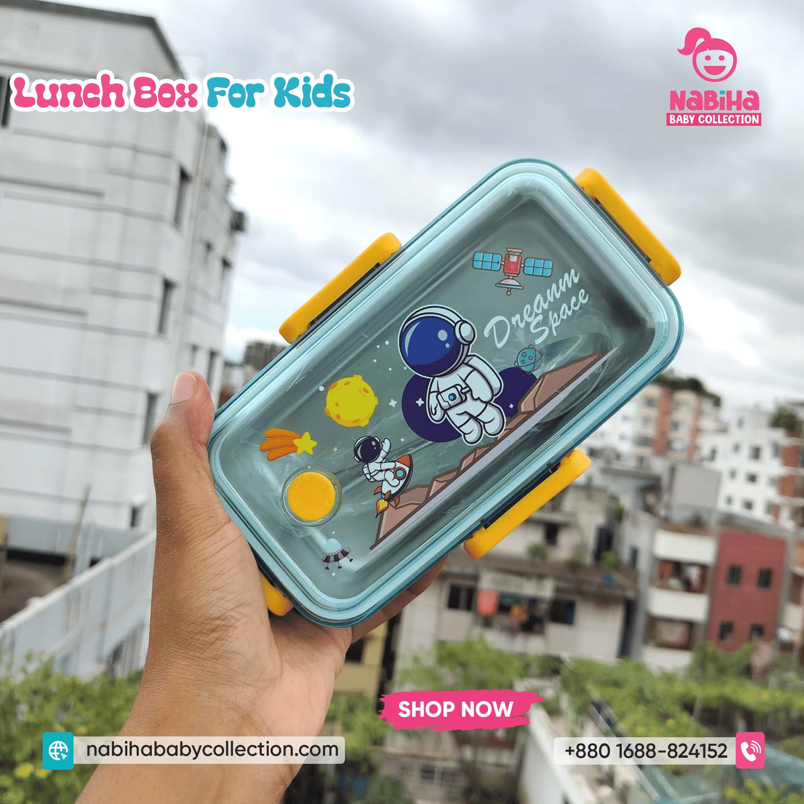 Stainless Steel Kids Lunch Box (Bento-Style)