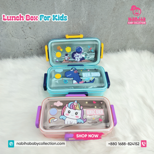 Stainless Steel Kids Lunch Box (Bento-Style)