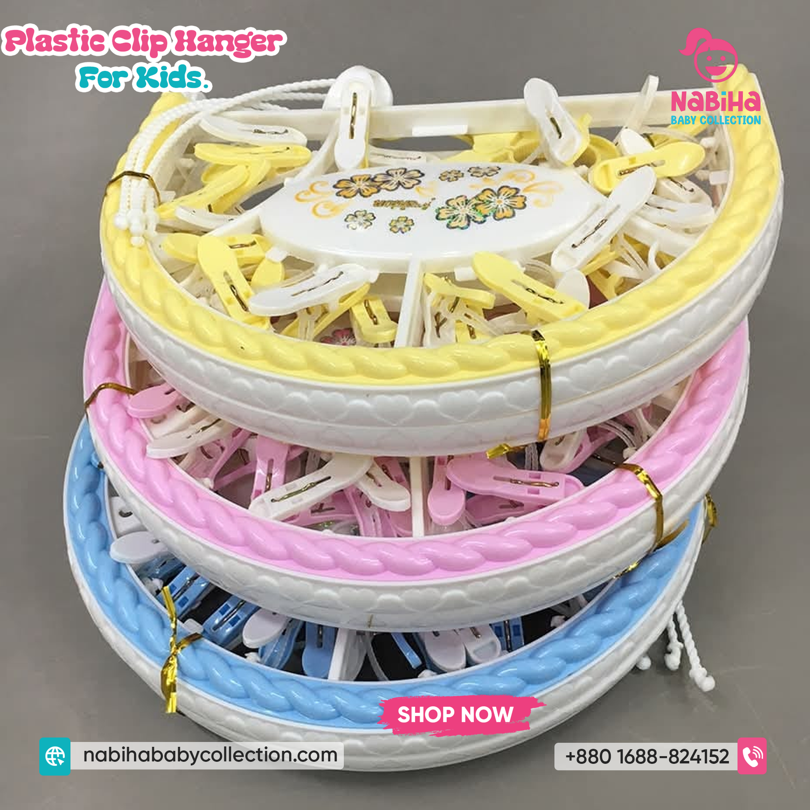 Plastic Clip Hanger for Kids