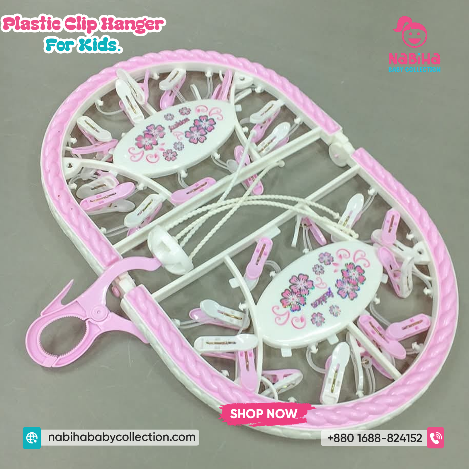 Plastic Clip Hanger for Kids