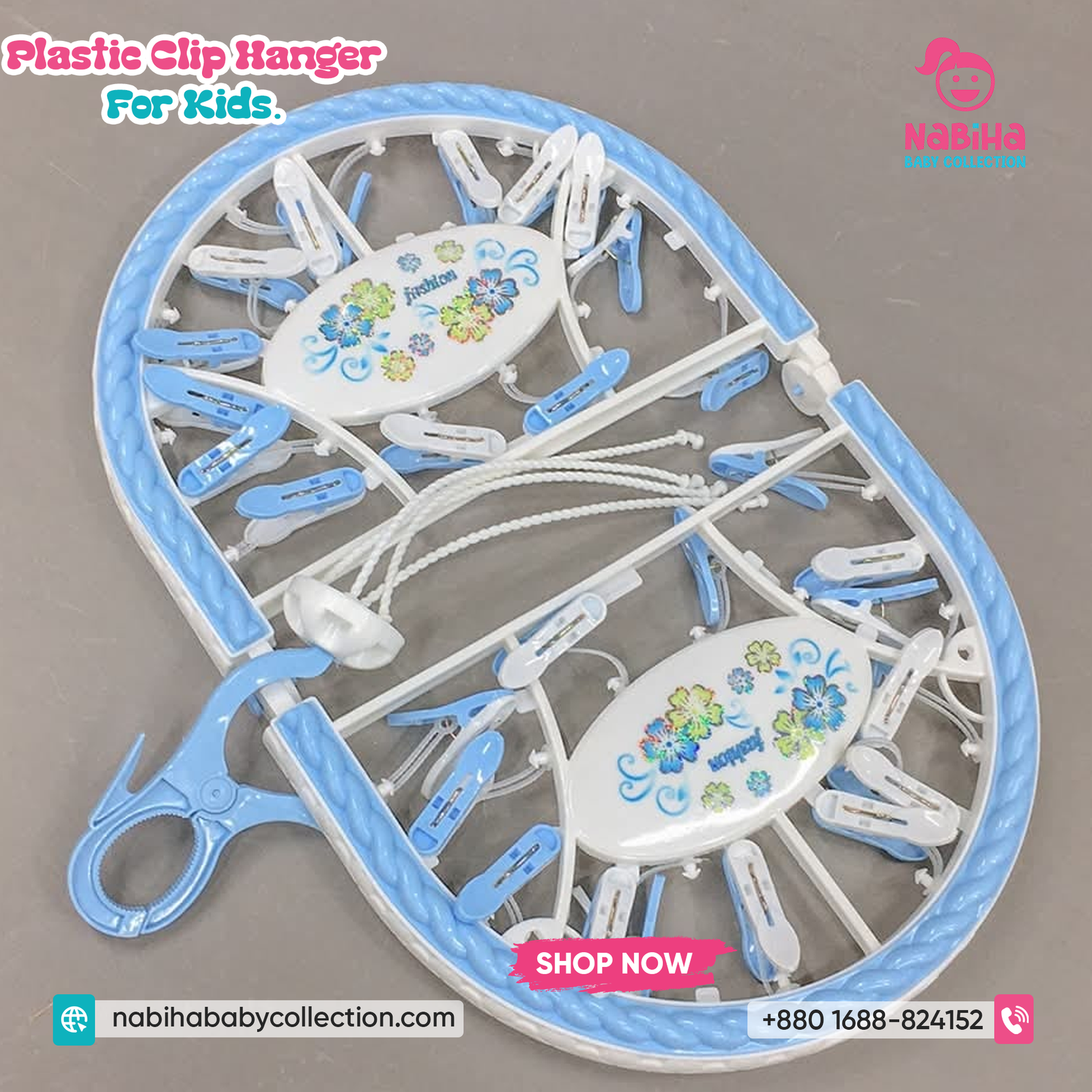 Plastic Clip Hanger for Kids