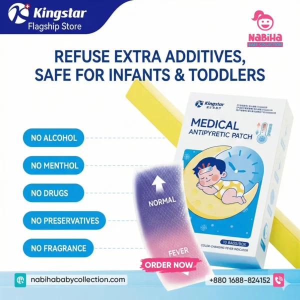 Kingstar Medical Color-Changing Antipyretic Fever Patch-10 pcs