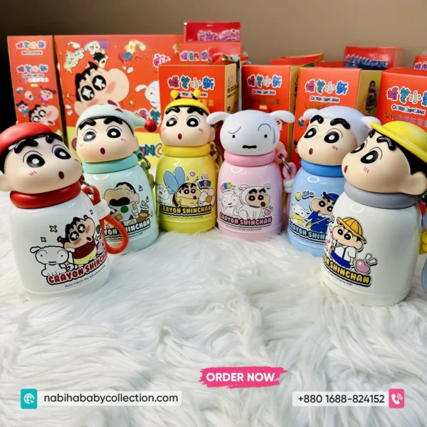 Crayon Shin-chan 3D Character Insulated Thermos Bottle (350ml)