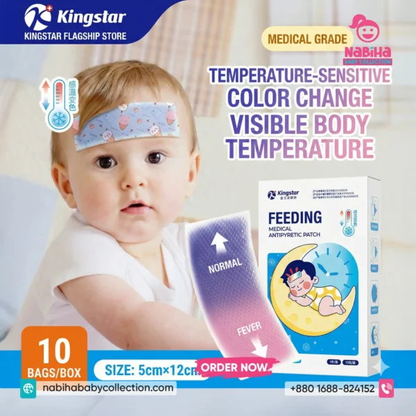Kingstar Medical Color-Changing Antipyretic Fever Patch-10 pcs