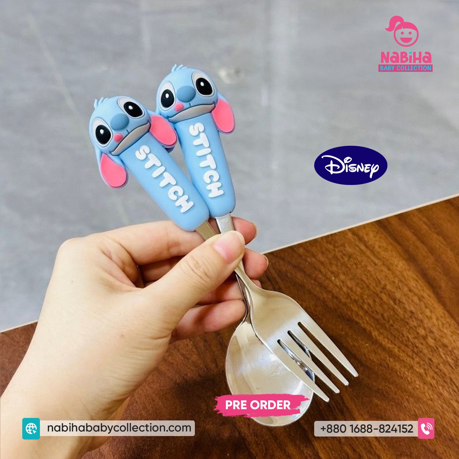 Disney Character Spoon & Fork Set