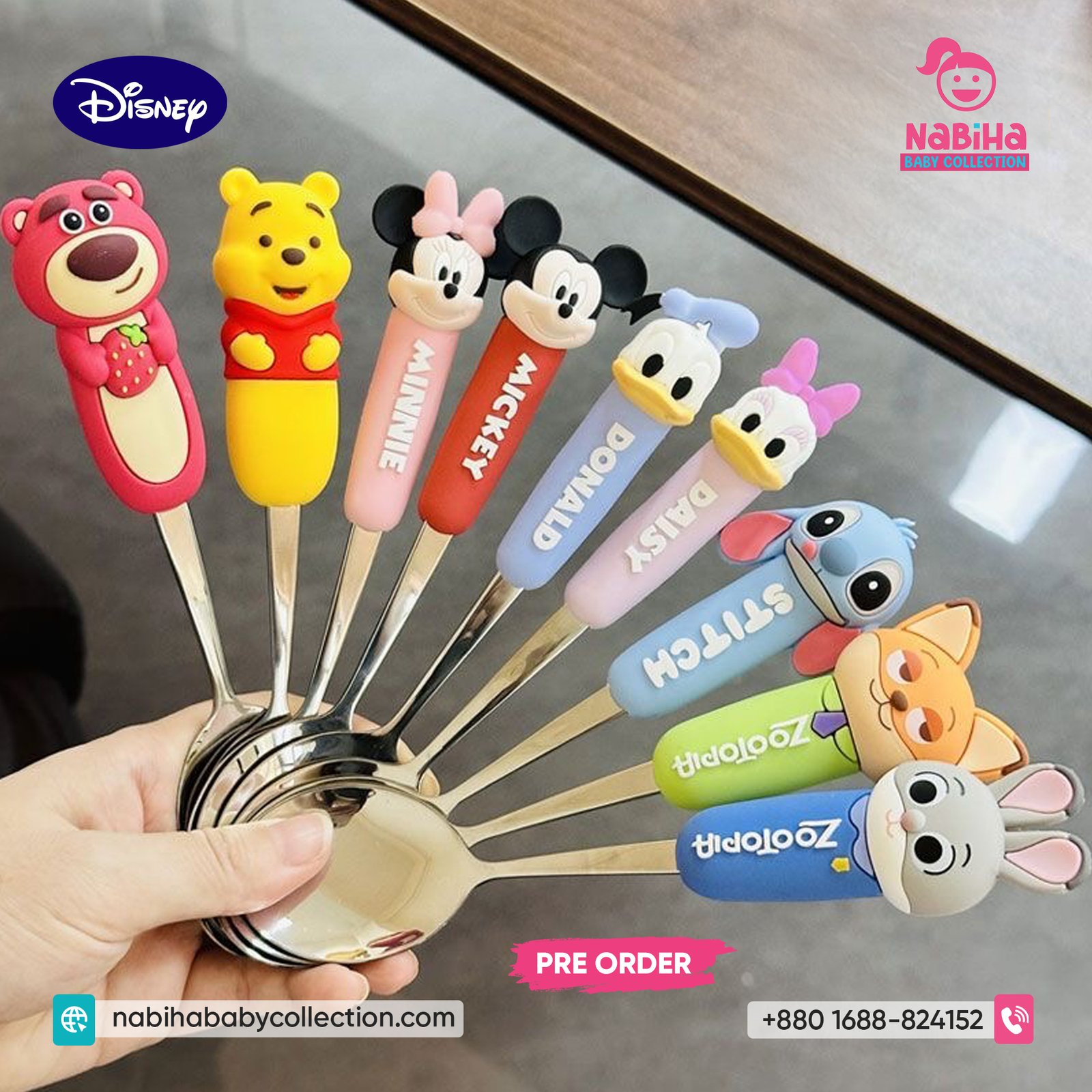 Disney Character Spoon & Fork Set