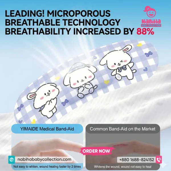 YIMED Cute Cartoon Waterproof Medical Band-Aid (100 Pcs/Box)