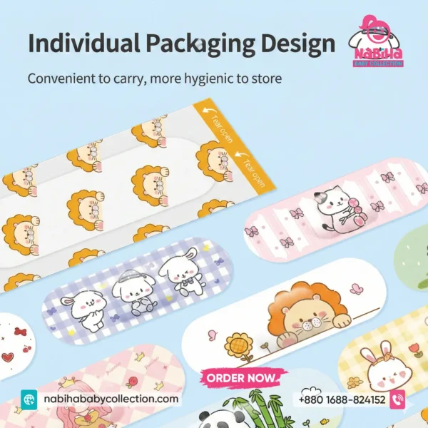 YIMED Cute Cartoon Waterproof Medical Band-Aid (100 Pcs/Box)