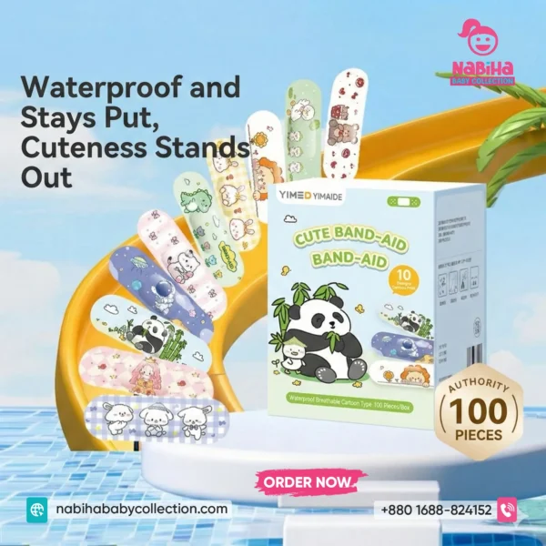 YIMED Cute Cartoon Waterproof Medical Band-Aid (100 Pcs/Box)
