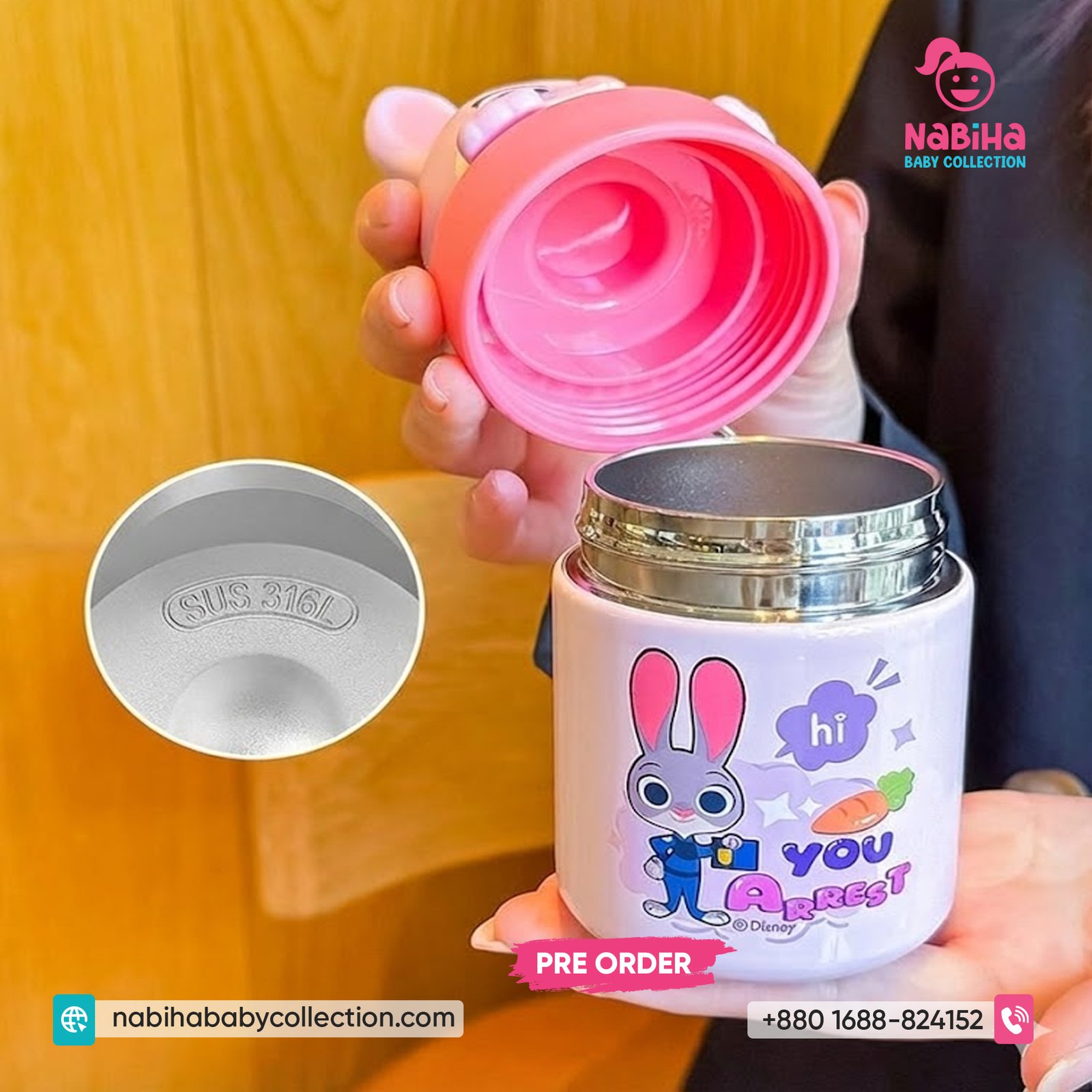 Zootopia Judy Hopps Mini Pocket Thermos (200ml)