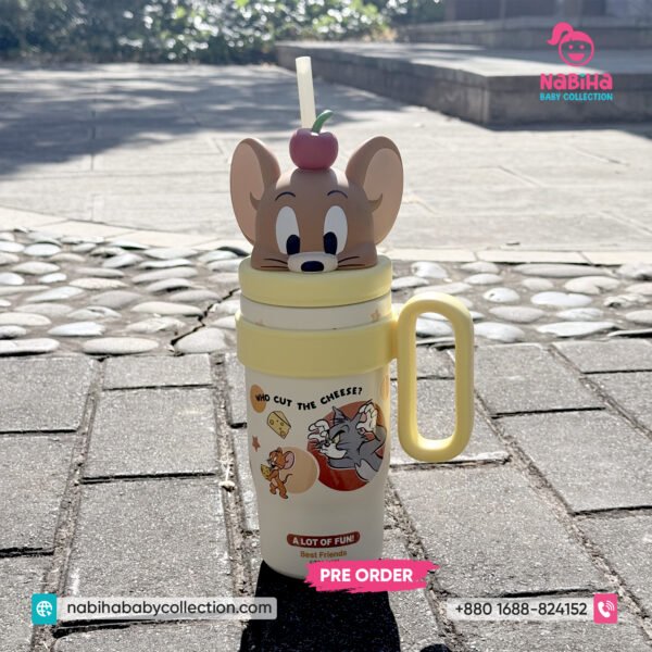 Tom & Jerry 3D Character Large Capacity Sipper Bottle (800ml)