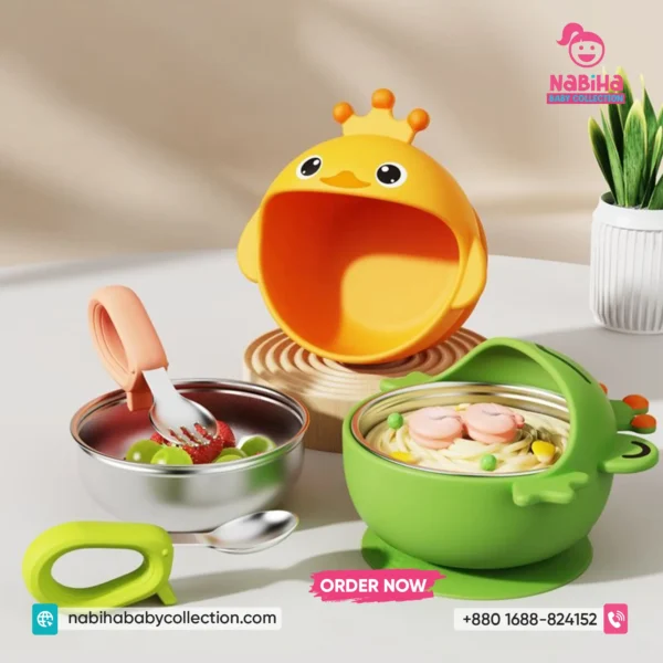 Duck & Frog Suction Bowl Set
