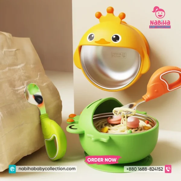 Duck & Frog Suction Bowl Set
