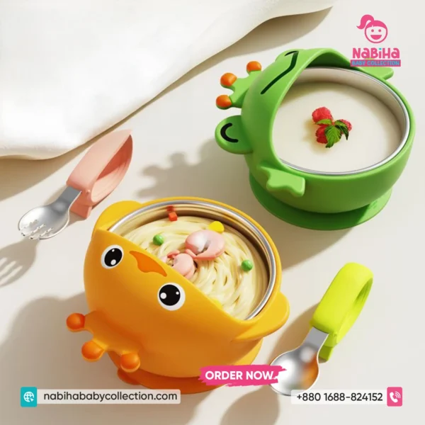 Duck & Frog Suction Bowl Set