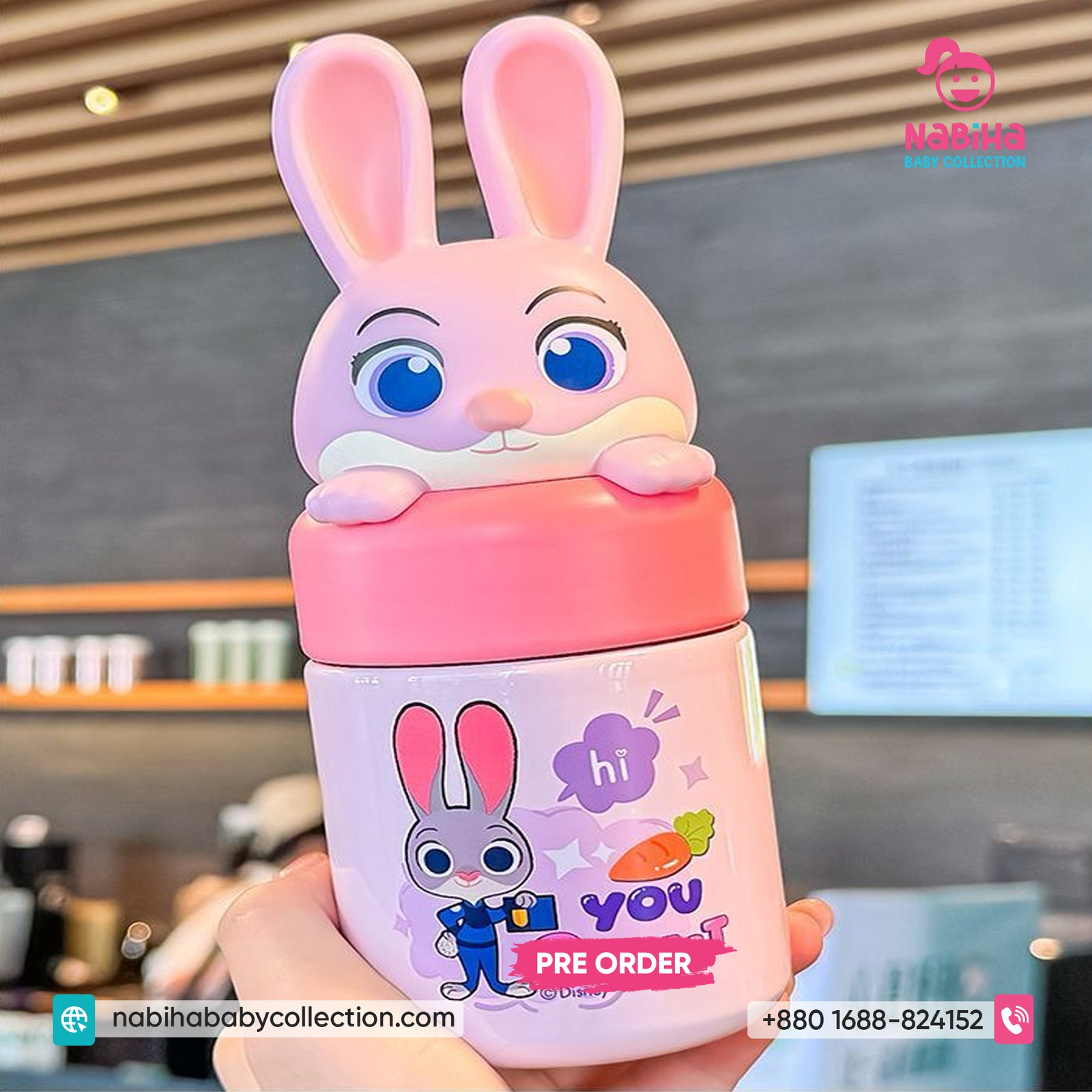 Zootopia Judy Hopps Mini Pocket Thermos (200ml)