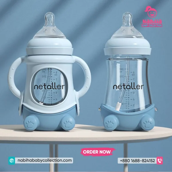 Netaller Glass Feeder Bottle (240ml)