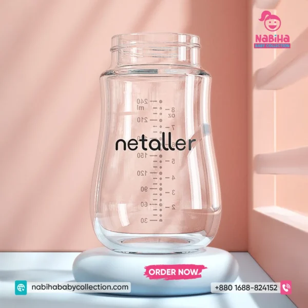 Netaller Glass Feeder Bottle (240ml)