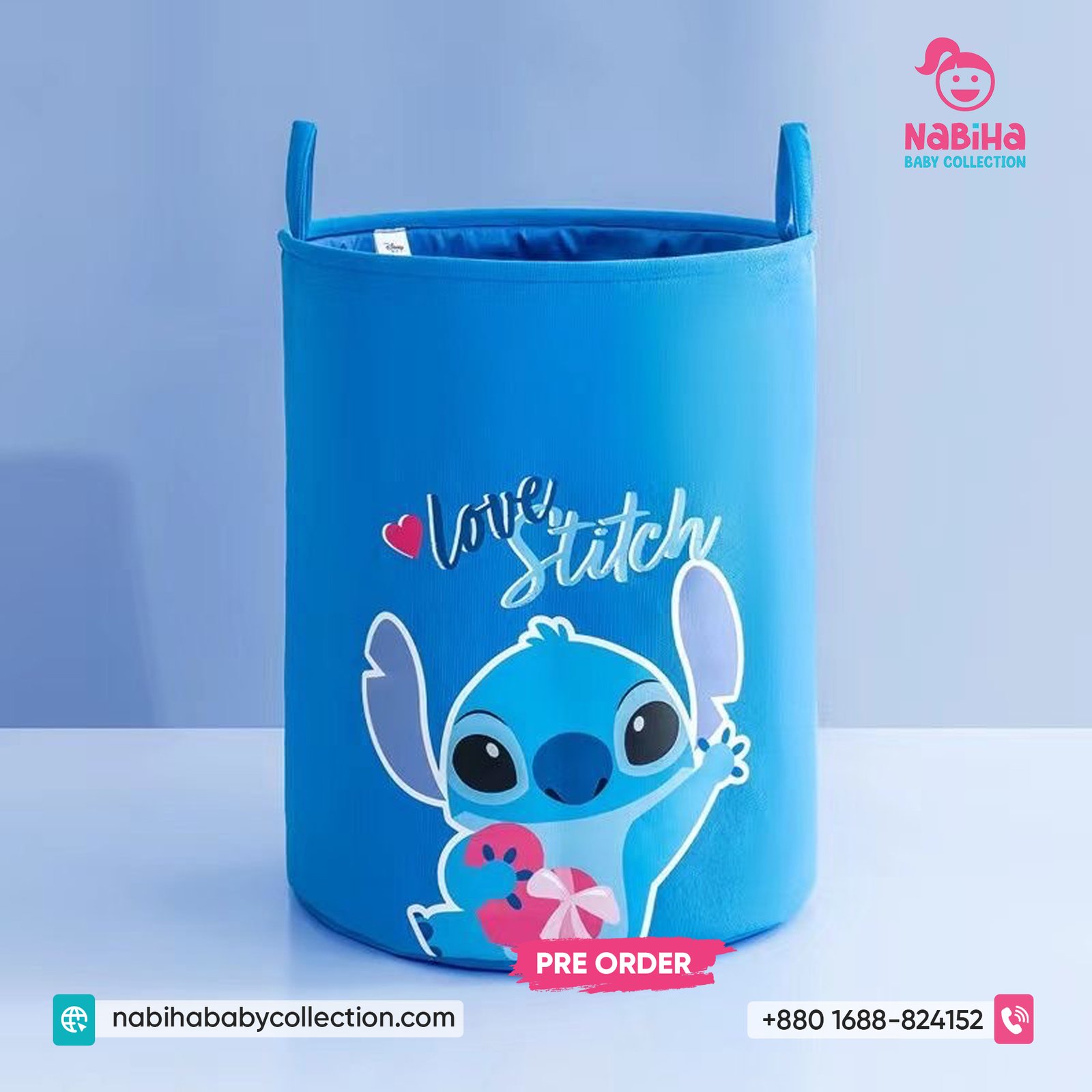 Cute Cartoon Laundry & Toy Storage Basket