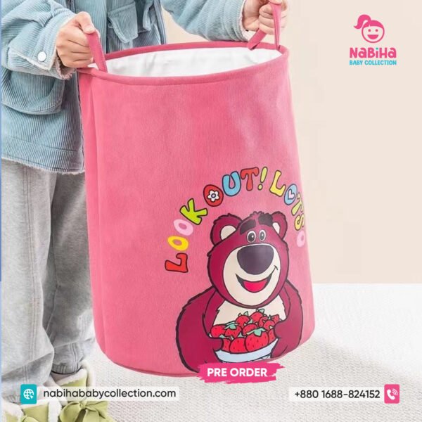 Cute Cartoon Laundry & Toy Storage Basket