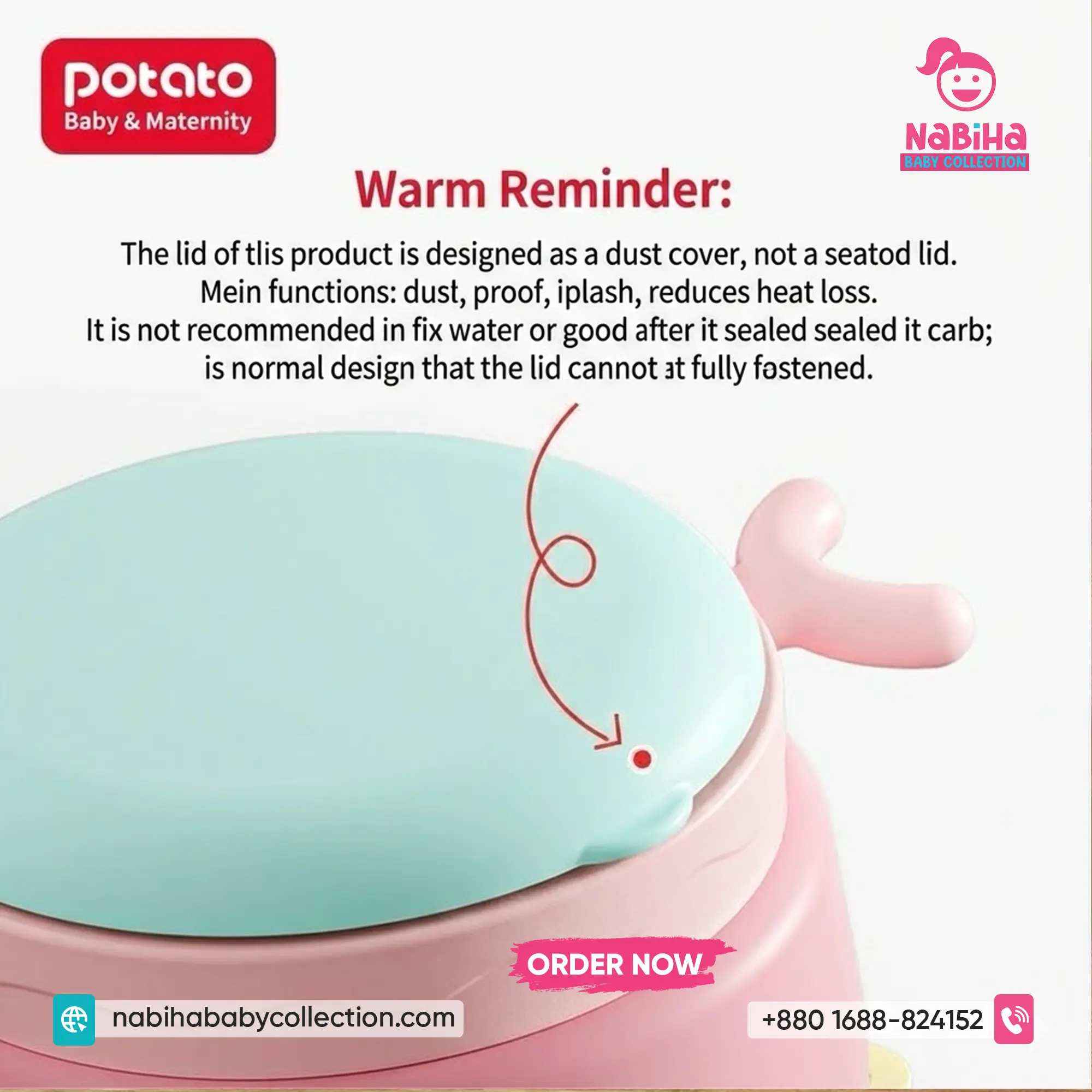 Potato Baby Thermal Suction Bowl (420ml)