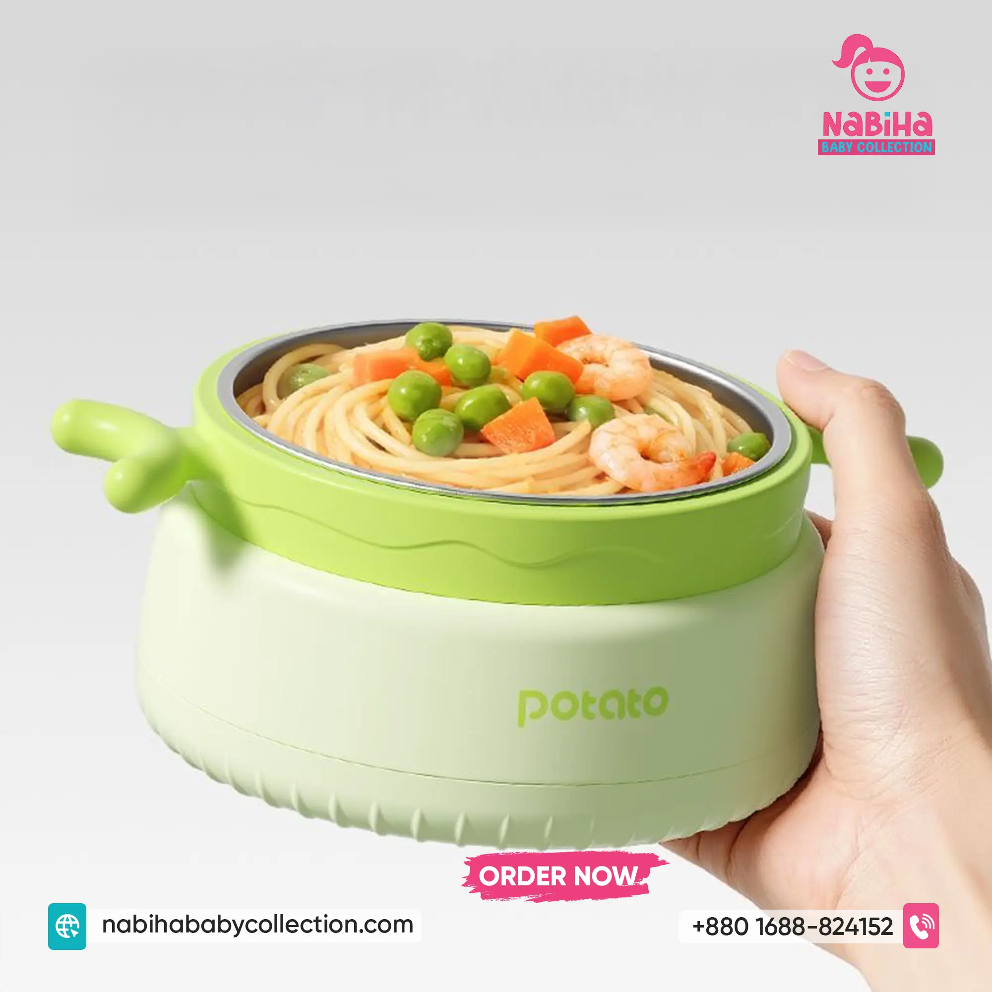 Potato Baby Thermal Suction Bowl (420ml)