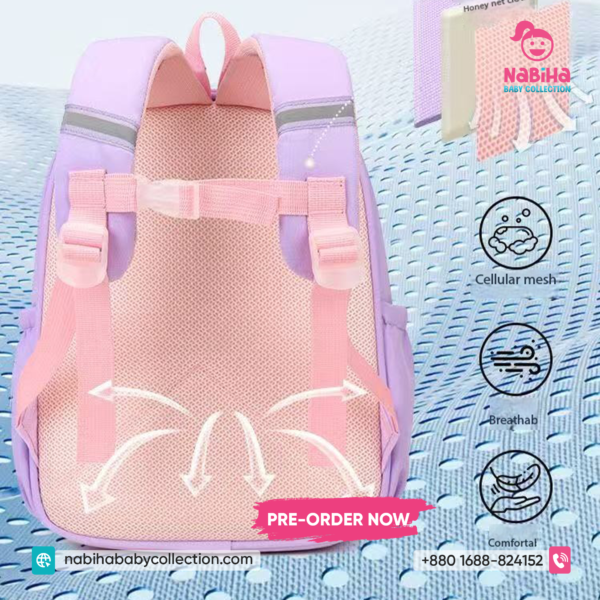 Premium 3D Glitter School Backpack for Girls – Elsa & Hello Kitty Edition