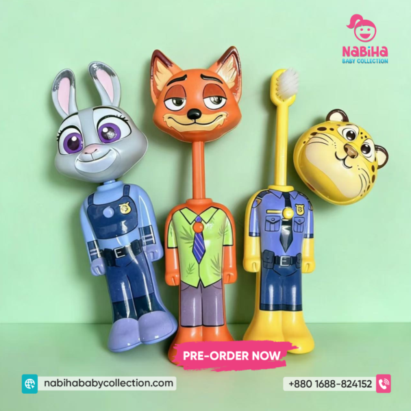 Zootopia Character Special Soft-Bristle Toothbrush for Kids