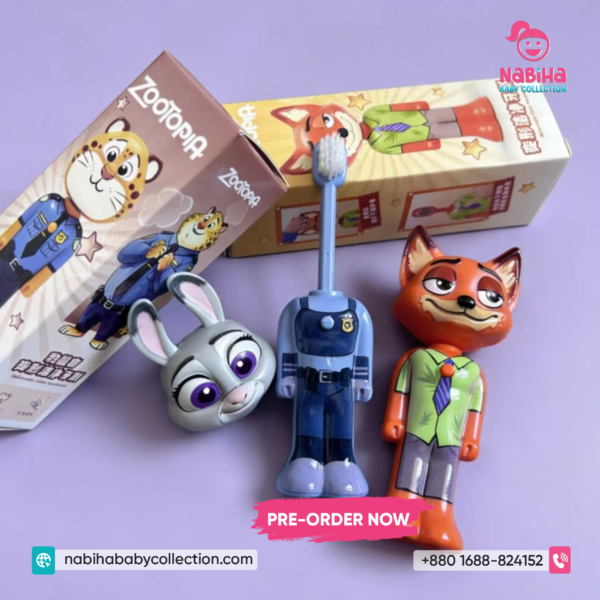 Zootopia Character Special Soft-Bristle Toothbrush for Kids