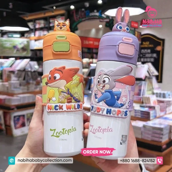Disney & Marvel 3D Character Premium Water Bottle-500ml