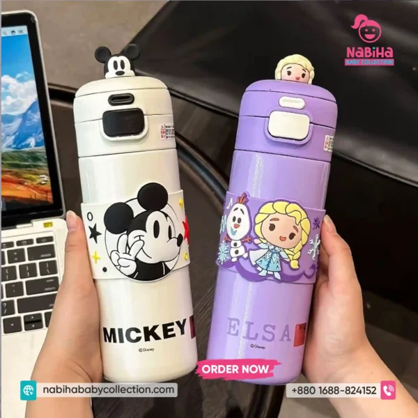 Disney & Marvel 3D Character Premium Water Bottle-500ml