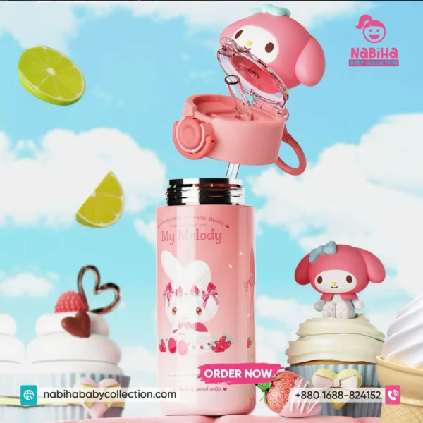 Cute Sanrio 3D Character Premium SUS 316 Insulated Thermos Bottle (450ml)