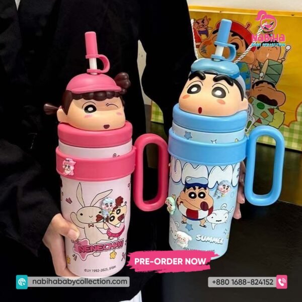 Crayon Shin-chan 3D Character Large Capacity Sipper Bottle (800ml)