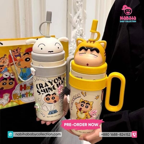Crayon Shin-chan 3D Character Large Capacity Sipper Bottle (800ml)