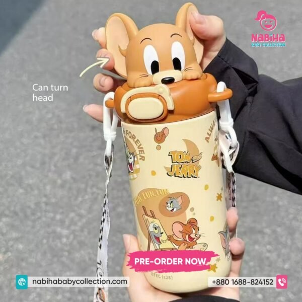 Tom & Jerry 3D Character Large Capacity Sipper Bottle 800ml