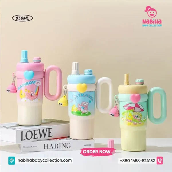 Cute Pastel Large Capacity Thermos Bottle (850ml)