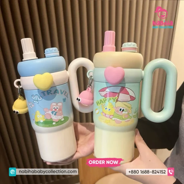 Cute Pastel Large Capacity Thermos Bottle (850ml)