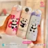 Cute Panda Theme Thermos Sipper Bottle with Clear Bear-Ear Lid & Straw